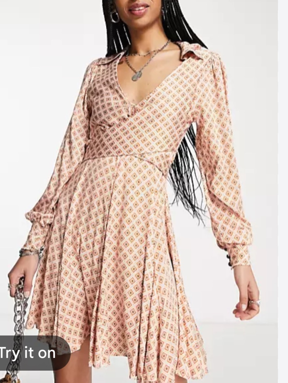 Free People L It Takes Two open back dress